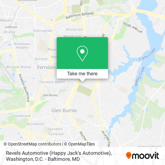 Revels Automotive (Happy Jack's Automotive) map