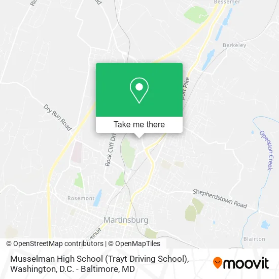 Mapa de Musselman High School (Trayt Driving School)