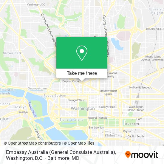 Mapa de Embassy Australia (General Consulate Australia)