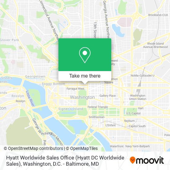 Hyatt Worldwide Sales Office map