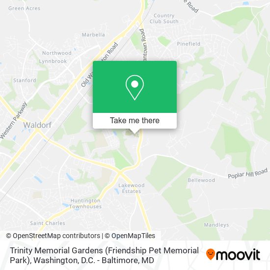 Trinity Memorial Gardens (Friendship Pet Memorial Park) map