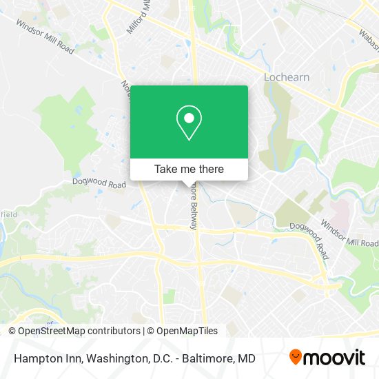 Hampton Inn map