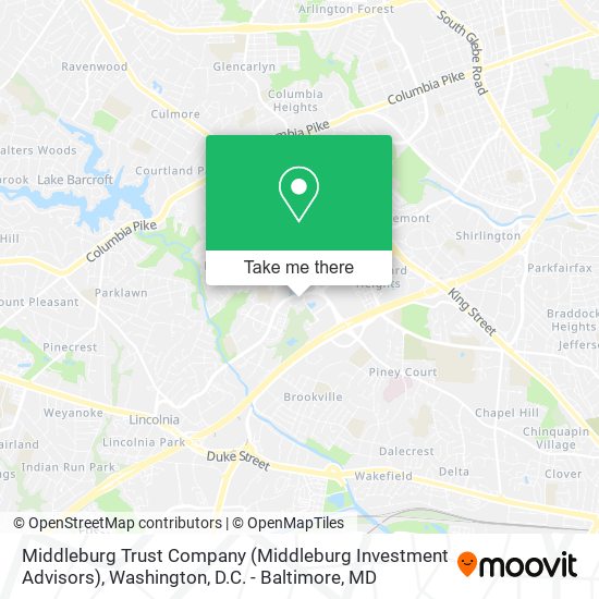 Middleburg Trust Company (Middleburg Investment Advisors) map