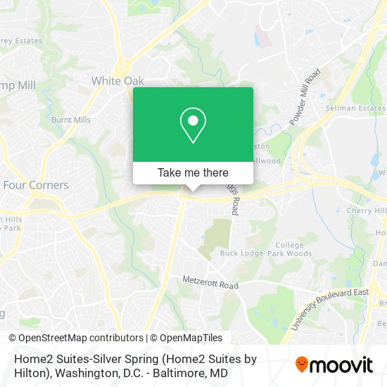 Mapa de Home2 Suites-Silver Spring (Home2 Suites by Hilton)