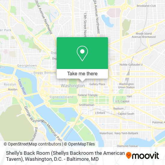 Mapa de Shelly's Back Room (Shellys Backroom the American Tavern)