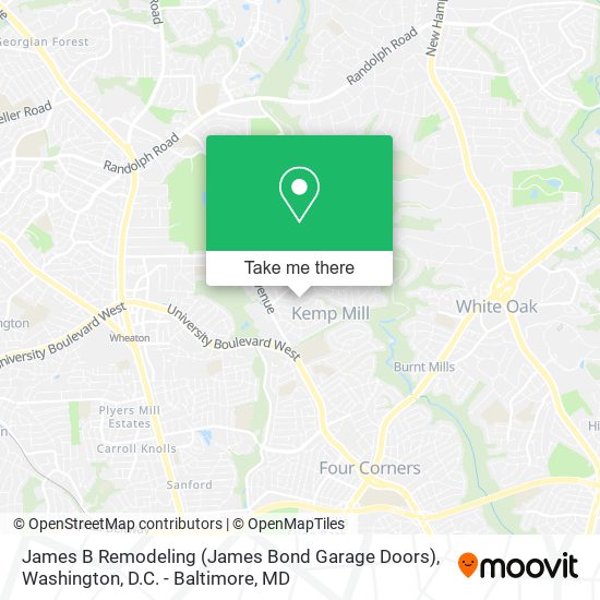 Mapa de James B Remodeling (James Bond Garage Doors)