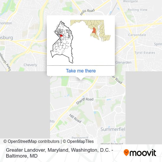 Greater Landover, Maryland map