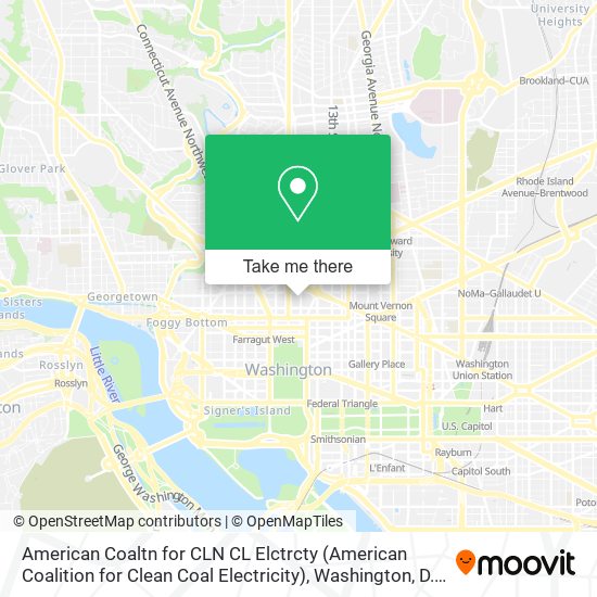 American Coaltn for CLN CL Elctrcty (American Coalition for Clean Coal Electricity) map