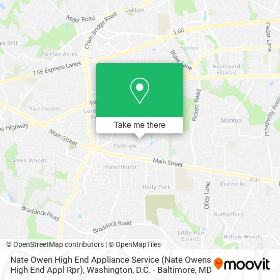 Nate Owen High End Appliance Service (Nate Owens High End Appl Rpr) map