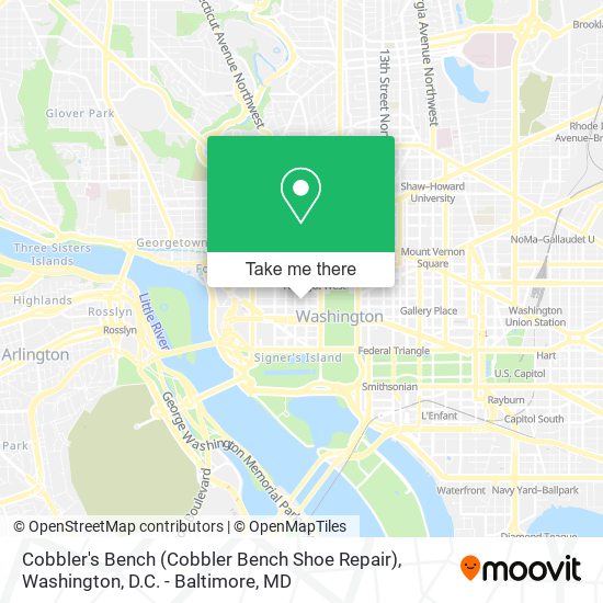 Mapa de Cobbler's Bench (Cobbler Bench Shoe Repair)