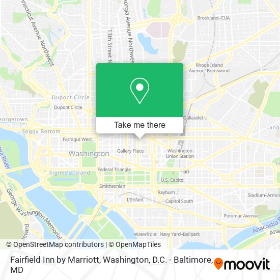 Mapa de Fairfield Inn by Marriott
