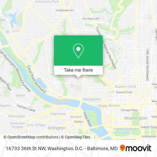 16733 36th St NW map