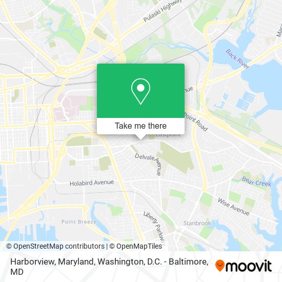 Harborview, Maryland map