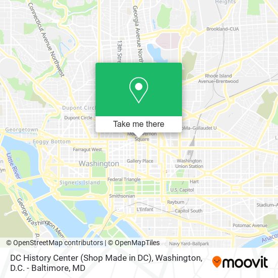 DC History Center (Shop Made in DC) map