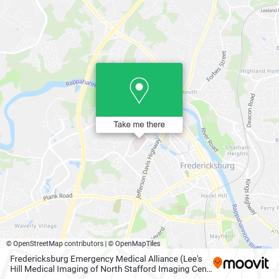 Fredericksburg Emergency Medical Alliance map