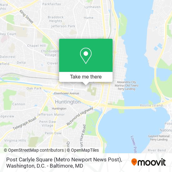 Post Carlyle Square (Metro Newport News Post) map