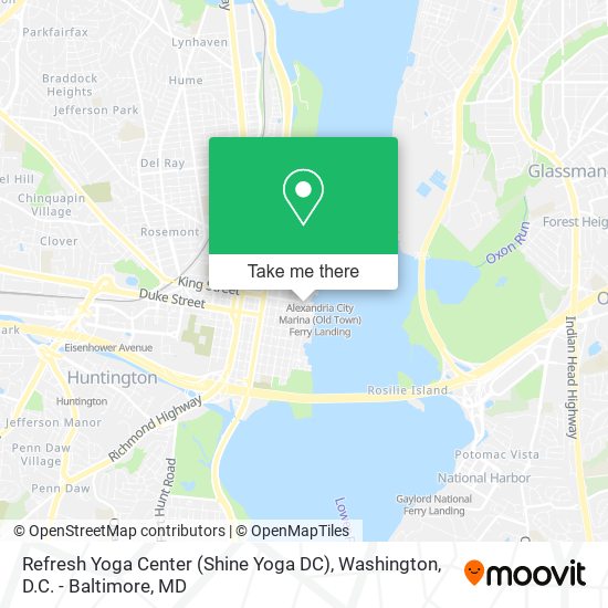 Mapa de Refresh Yoga Center (Shine Yoga DC)