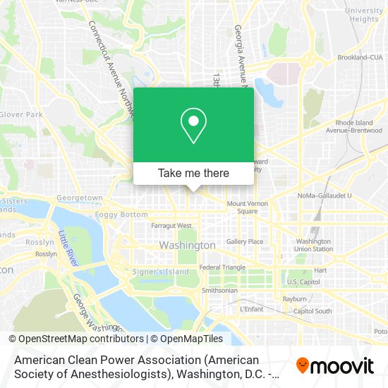 American Clean Power Association (American Society of Anesthesiologists) map
