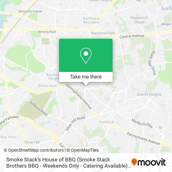 Mapa de Smoke Stack's House of BBQ (Smoke Stack Brothers BBQ - Weekends Only - Catering Available)