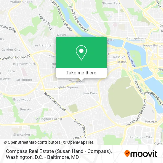 Mapa de Compass Real Estate (Susan Hand - Compass)