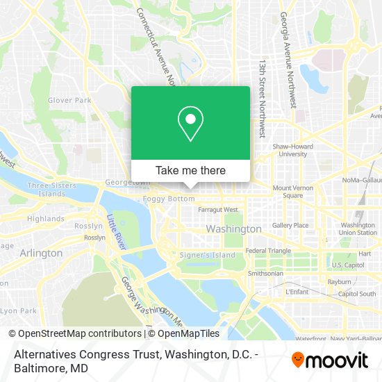 Alternatives Congress Trust map