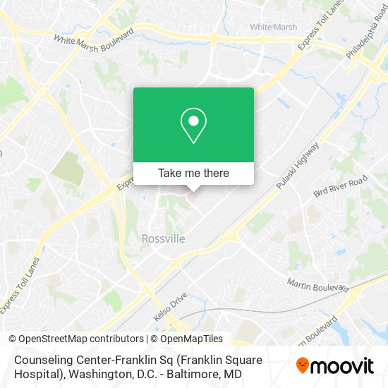 Counseling Center-Franklin Sq (Franklin Square Hospital) map