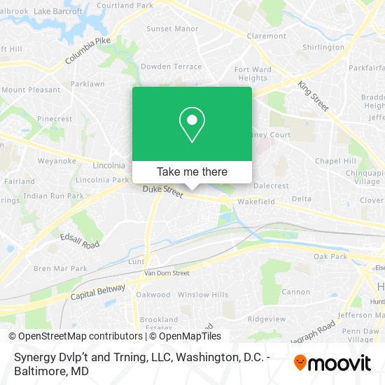 Synergy Dvlp’t and Trning, LLC map