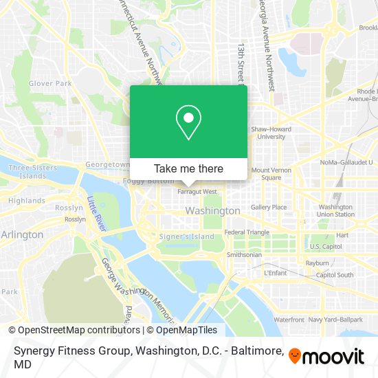Synergy Fitness Group map