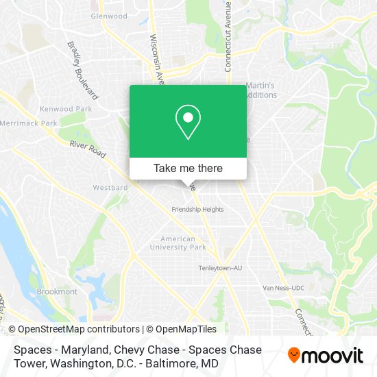 Spaces - Maryland, Chevy Chase - Spaces Chase Tower map