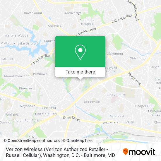 Verizon Wireless (Verizon Authorized Retailer - Russell Cellular) map