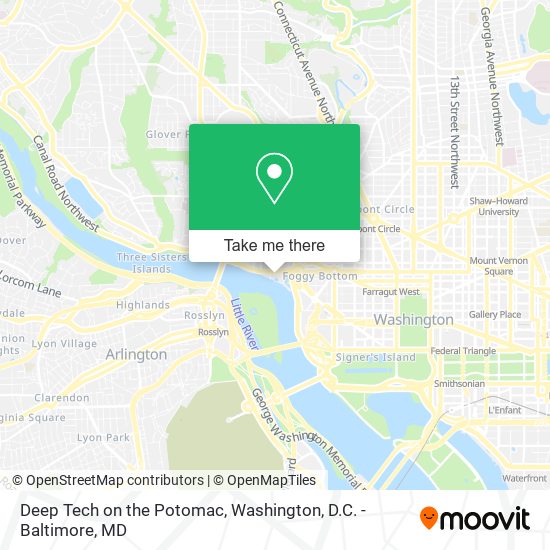 Mapa de Deep Tech on the Potomac