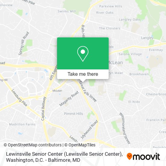 Mapa de Lewinsville Senior Center (Lewisville Senior Center)