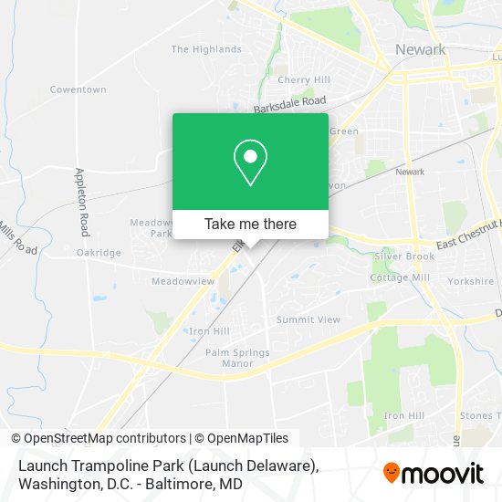 Mapa de Launch Trampoline Park (Launch Delaware)