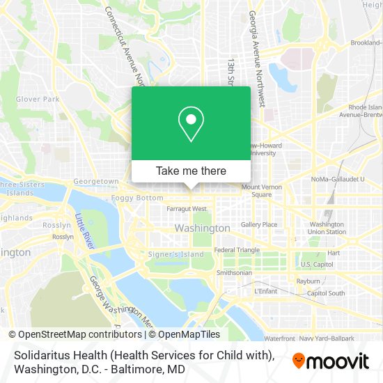 Mapa de Solidaritus Health (Health Services for Child with)