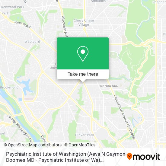 Psychiatric Institute of Washington (Aeva N Gaymon-Doomes MD - Psychiatric Institute of Wa) map
