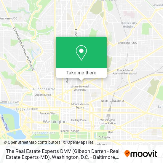 The Real Estate Experts DMV (Gibson Darren - Real Estate Experts-MD) map