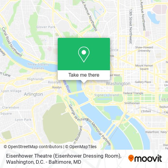 Eisenhower Theatre (Eisenhower Dressing Room) map