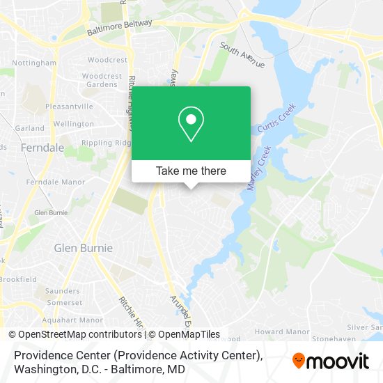 Mapa de Providence Center (Providence Activity Center)
