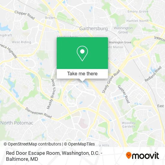 Red Door Escape Room map