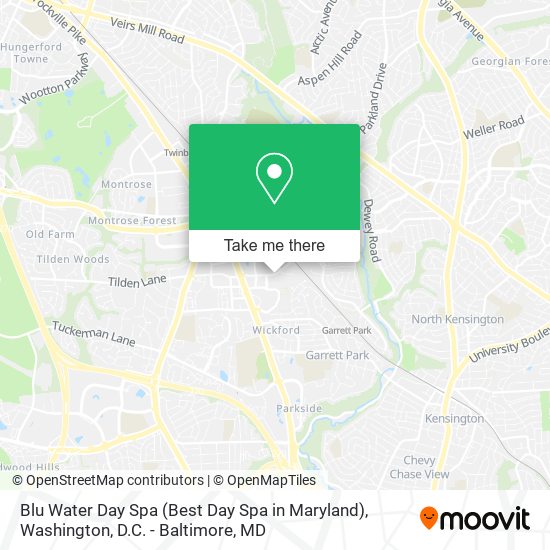 Blu Water Day Spa (Best Day Spa in Maryland) map