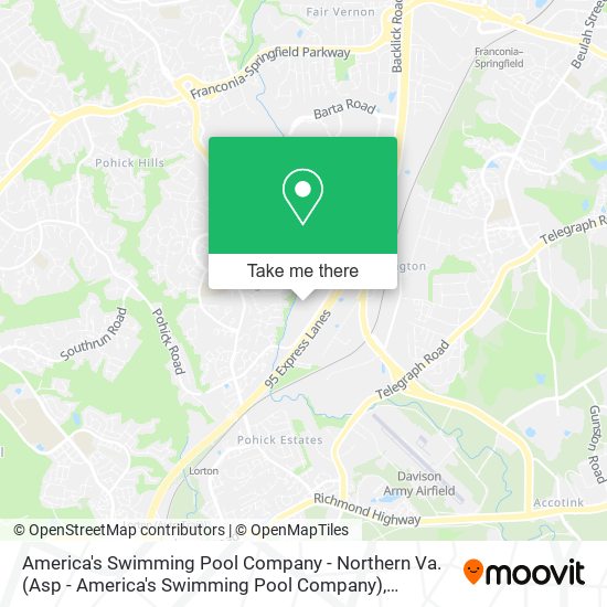 Mapa de America's Swimming Pool Company - Northern Va. (Asp - America's Swimming Pool Company)