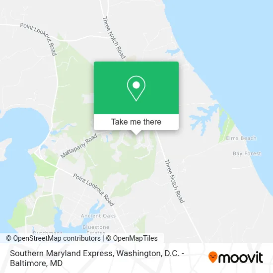 Southern Maryland Express map