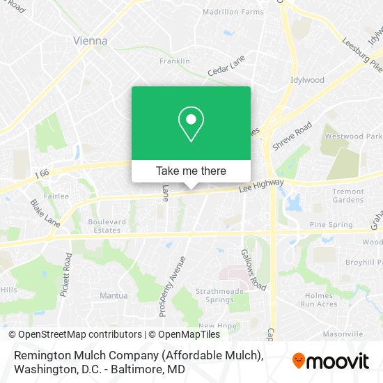 Mapa de Remington Mulch Company (Affordable Mulch)