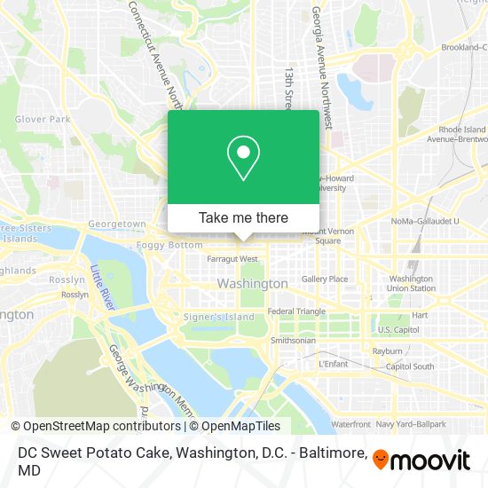 DC Sweet Potato Cake map