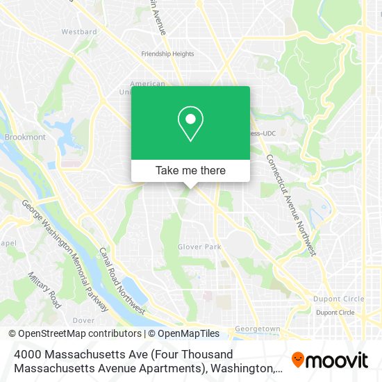 4000 Massachusetts Ave (Four Thousand Massachusetts Avenue Apartments) map