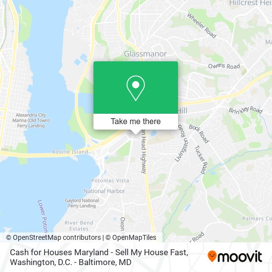 Cash for Houses Maryland - Sell My House Fast map