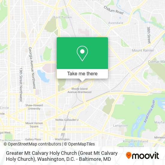 Greater Mt Calvary Holy Church map