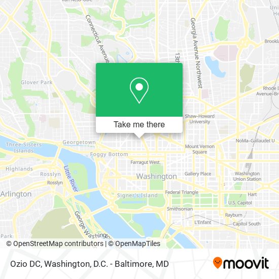 Mapa de Ozio DC