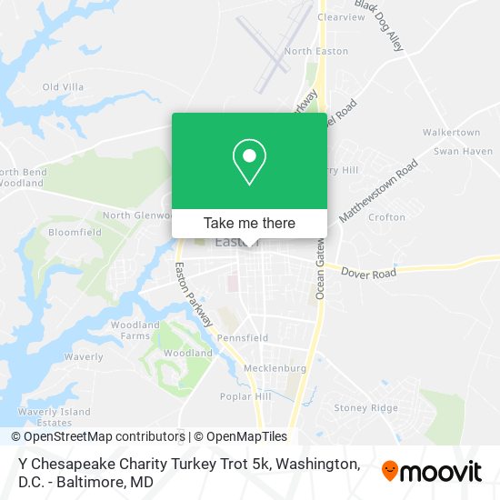 Y Chesapeake Charity Turkey Trot 5k map