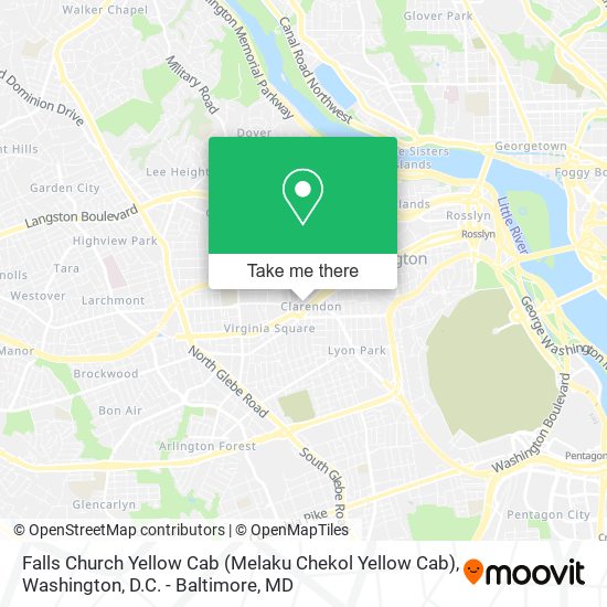 Mapa de Falls Church Yellow Cab (Melaku Chekol Yellow Cab)
